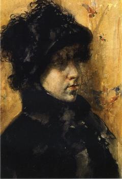 威廉 梅裡特 查斯 A Portrait Study 威廉 梅裡特 查斯 A Portrait Study